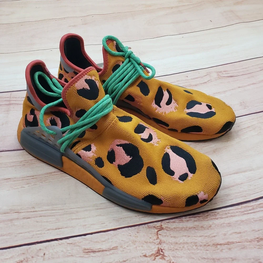 adidas Pharrell Williams‎ Hu NMD Animal Print Mens 13 Orange GZ4439 Z44